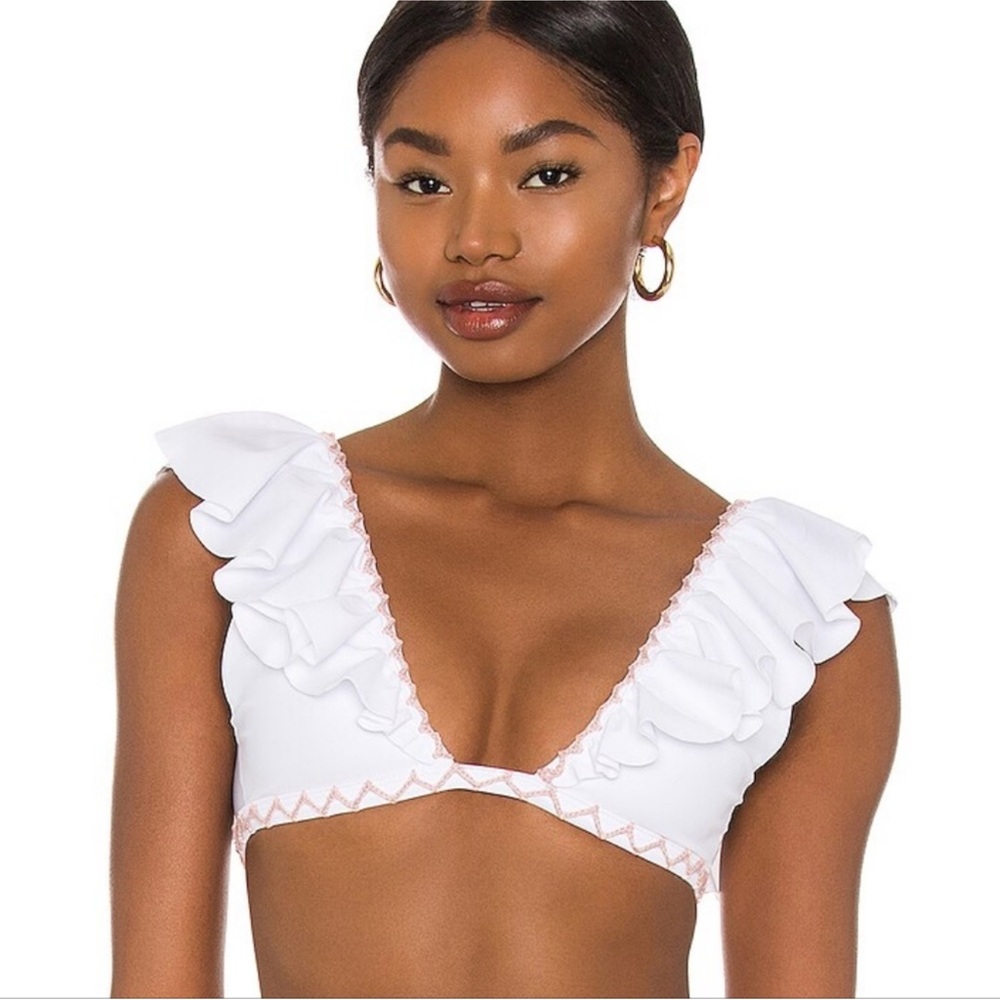 Tularosa Decklan Top - White & Blush